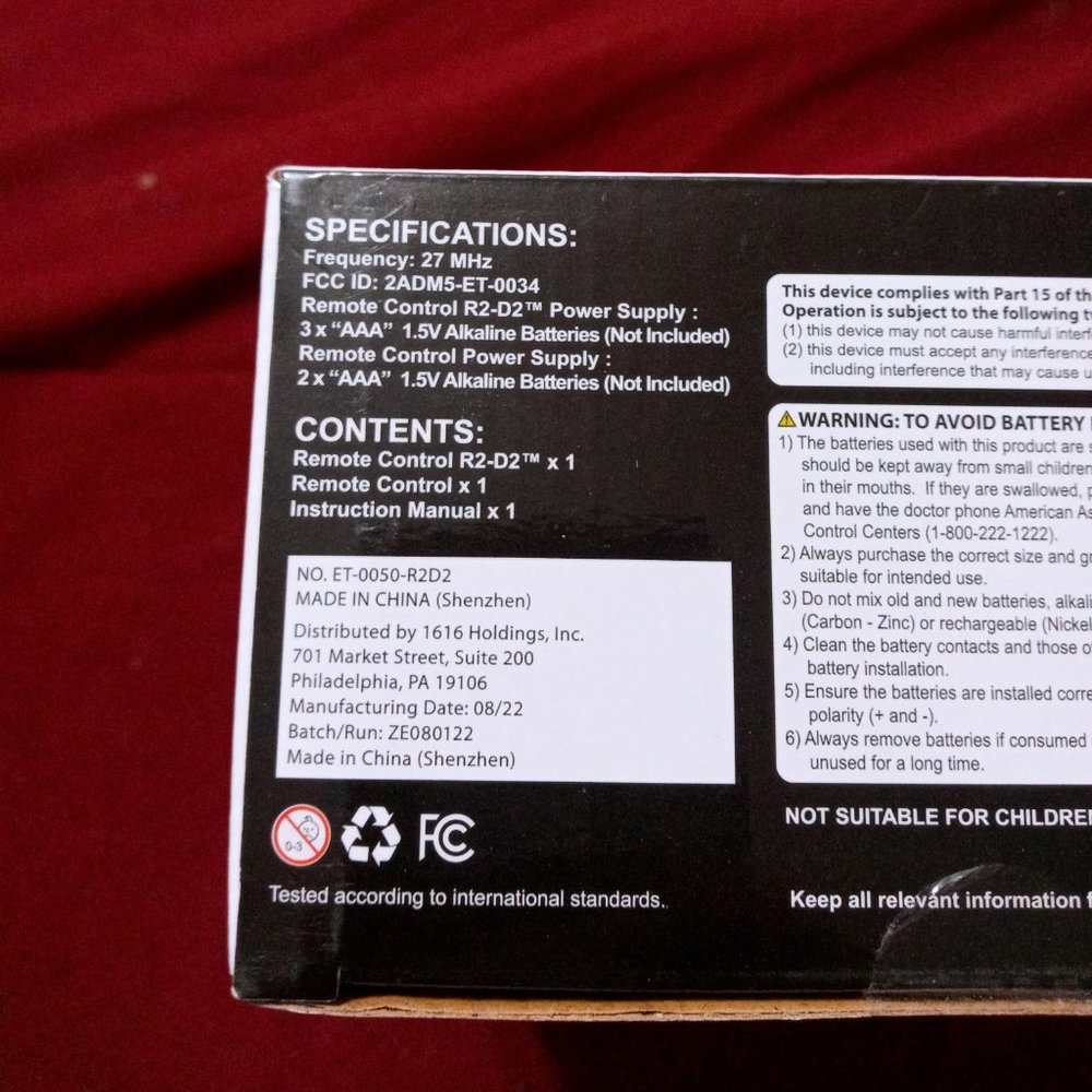 Star Wars R2-D2 Remote Control Robot NIB - Picture 7 of 7